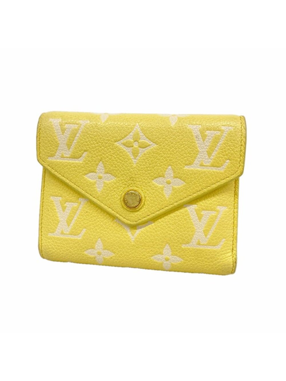 Louis Vuitton Trifold Wallet Monogram Empreinte Bicolor Portefeuille Victorine